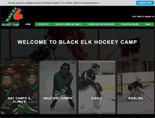 Tablet Screenshot of blackelkhockeycamp.com